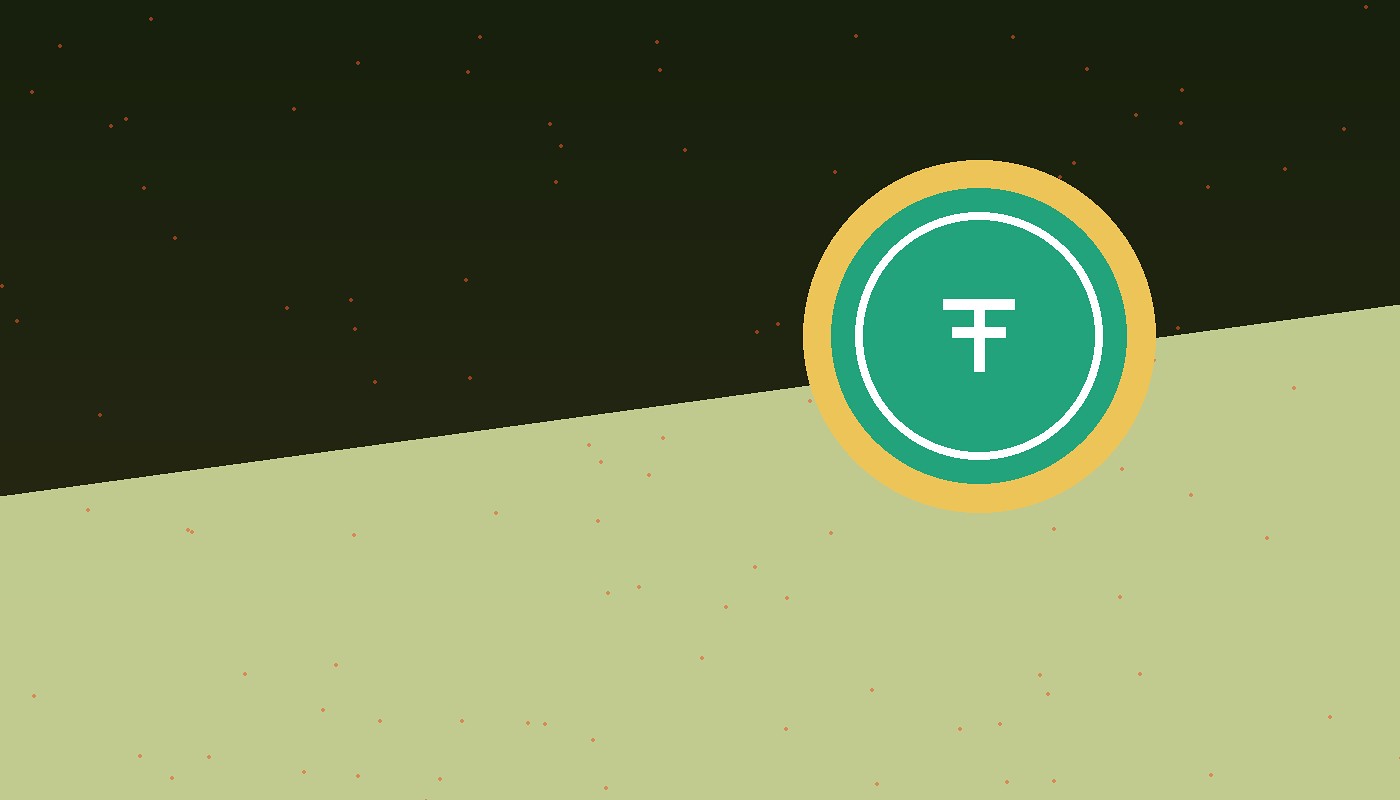 Bright luxury room, flash USDT wallet